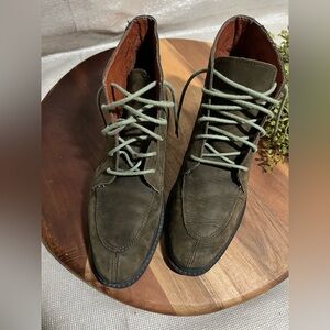 Keds Olive Green leather upper Ankle Boots